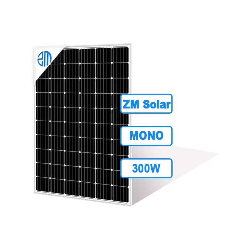 Mono 300 W Modul Surya 72 Sel Panel Tenaga Surya/Solar Panel untuk Sistem ZM Panel Tenaga Surya/Solar Panel