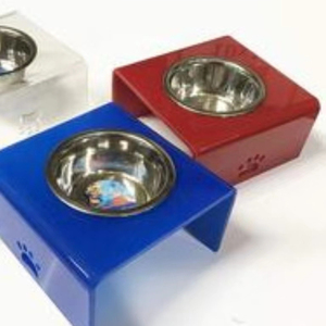 Personalizado Pequeno Pet Fácil Limpo Transparente Elevado Prateleira De Alimentação Cremalheira Personalizado Cor Acrílico <span class=keywords><strong>Dog</strong></span> Bowl Pet <span class=keywords><strong>Bowls</strong></span> Alimentadores - Product Image 1