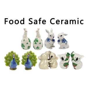 Utensilios de especias de cocina hechos a mano con logotipo de diseño personalizado, utensilios de cerámica decorativos de alta calidad, mini agitadores de sal y pimienta de animales - Product Image 3