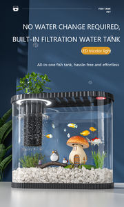 Bureau-<span class=keywords><strong>aquarium</strong></span> huishoudelijk woonkamer plastic klein creatief ecologisch landschapsontwerp goudvis <span class=keywords><strong>aquarium</strong></span> met filtratie circulatie - Product Image 2