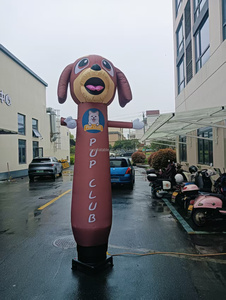Figurine gonflable <span class=keywords><strong>chien</strong></span> de 3m pour événements commerciaux extérieurs, en tissu Oxford, avec souffleur, figurine ondulante attrayante - Product Image 2