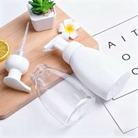 Bouteille en PET transparente ovale de 250 ml et 300 ml, imprimée en sérigraphie, anti-fuite, écologique, avec pompe à pression pour savon liquide