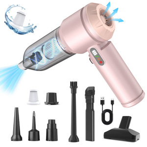 Aspiradora de mano de 0.3L para uso en seco y húmedo con luces LED, motor sin escobillas, para uso en el hogar, el coche y mascotas, funciona con batería. - Product Image 1