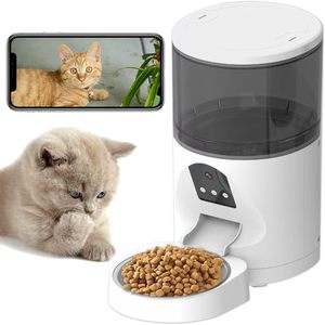 Distributore Automatico di Cibo per Animali Antela 6L in Plastica Solida con Telecamera, Controllo WiFi tramite App per Gatti e Cani, Bianco - Product Image 2