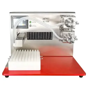 Desktop cartridge filling machines with ceramic pump for cosmetic liquid cream filling