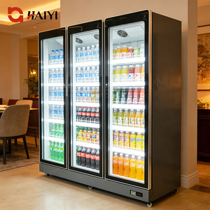 Refroidisseur de boissons commercial avec étagères réglables en acier inoxydable, refroidisseur de boissons pour supermarché - Product Image 1