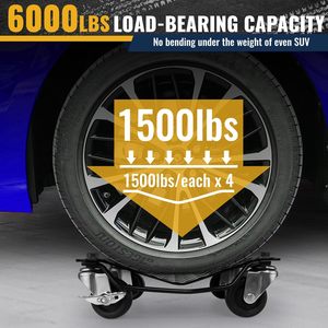 Chariots de manutention en forme de <span class=keywords><strong>V</strong></span> avec freins, chariot de manutention pour roues de voiture, chariot de manutention pour pneus, patins de manutention pour voitures, camions, remorques, motos, 16x12 pouces - Product Image 5