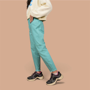 Nouvelles Jeggings Décontractées Respirantes et Douces pour Femmes, Taille Haute, 100% Coton Écologique, Idéales pour le Quotidien en Extérieur, Meilleur Prix - Product Image 4