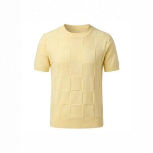 Maglione da donna estivo alla moda europea, nuovo, di tendenza, a tinta unita, semplice, lavorato a <span class=keywords><strong>maglia</strong></span>, girocollo, a maniche a <span class=keywords><strong>tre</strong></span> <span class=keywords><strong>quarti</strong></span>, per il commercio transfrontaliero - Product Image 3