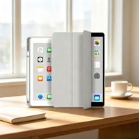 Étui en cuir souple en TPU à triple pliage avec support intelligent, fabriqué à Guangdong, ajustement parfait, compatible avec iPad Air 6 et iPad Pro 2024