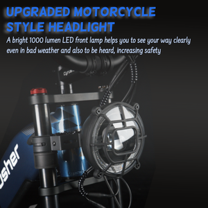 Vélo Électrique EU Shipping Cyrusher <span class=keywords><strong>Trax</strong></span> 2.0 avec Pneus Larges, Moteur Brushless 250W, Amortisseur Pneumatique, Batterie 52V 20A - Product Image 3