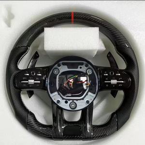 Volant en fibre de carbone LED modifié pour Mercedes Benz <span class=keywords><strong>AMG</strong></span> GT avec volant en cuir perforé - Product Image 4