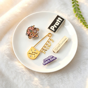 Cambodia Themed Souvenir Metal Brooch Custom Logo Gold Plated Lapel <b>Pin</b> National Emblem <b>Collar</b> Badge Clothing Accessory - Product Image 3