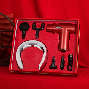 IStapromo Gifts Nuevo Set de Regalo de Pistola de Masaje Muscular de Cuatro Cabezales con Ventosa, Paraguas y Masajeador de Cuello para Uso Doméstico - Product Image 3