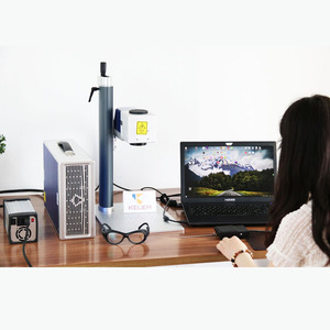 Machine de marquage laser portable Raycus/IPG/20W 30W 50W pour le marquage de logos sur fil et le marquage laser des métaux - Product Image 1