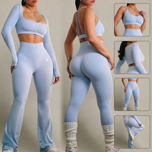 Odm जिम कपड़े निर्माताओं ने रोपा डिपोर्टिवा मगर महिलाओं के 5 टुकड़े योग सक्रियता सेट - Product Image 1