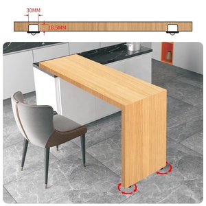 Ruedas Pequeñas Ocultas para Muebles, Ruedas de Plástico de Perfil Bajo para Muebles - Product Image 4
