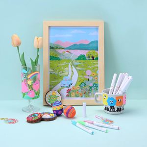 288 Color Direct Liquid Acrylic Non-Erasable Non-Dual-Sided Marker Pen <b>Gift</b> <b>Box</b> Set <b>Large</b> Capacity - Product Image 5