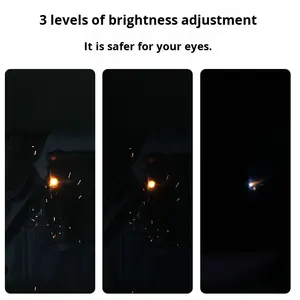 自動アンチグレアアンチアイPCフレーム調光溶接ゴーグル交換可能バッテリー特別保護メガネ - Product Image 2