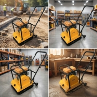 Compacteur à plaque vibrante de 61 kg, moteur 5,5 CV, modèle 120, essence, haute efficacité, pour le compactage du sol et de l'asphalte dans la construction