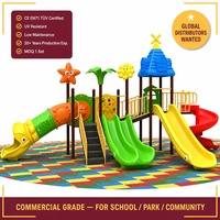 SageDelightRides Ensemble de jeux de plein air en vrac avec tunnel en spirale, toit de gazebo, escalier, pour enfants, en LLDPE et acier galvanisé, pour espaces publics, OEM