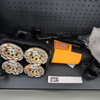 Meuleuse à béton électrique E+F ZX-32 à 4 têtes, 3800W, 220V, vitesse variable, pour époxy, 100mm, robuste, en métal