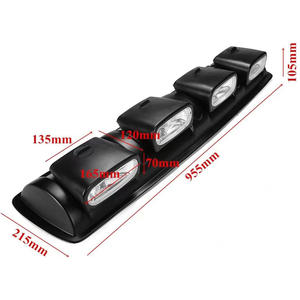 Verstellbare Dach-Kombinationsscheinwerfer für Geländewagen <span class=keywords><strong>Halogen</strong></span> Hohe Helligkeit Passend für Dodge RAM Ranger Frontier C - Product Image 6