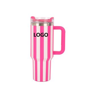Dd1990 Stock New 40oz Stainless Steel Vacuum Insulated Travel Mug Lid Handle Custom Logo 12-24h Thermal Boiling <b>Water</b> Safe - Product Image 2