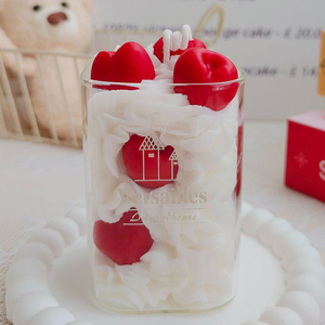 Venta al por mayor de velas de cera de soja perfumada en forma de frutas hechas a mano, velas ecológicas de larga duración, decoración navideña para el hogar, fiesta privada - Product Image 1