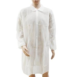 Camice da Laboratorio Monouso in Dobby <span class=keywords><strong>con</strong></span> Polsini Adesivi per Zootecnia, Lavoro in Fattoria, Uso Ospedaliero; Taglie 3XL e XL - Product Image 4