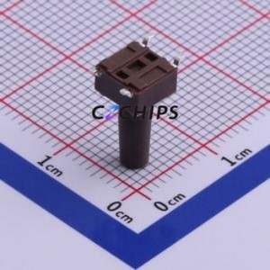 DTSM-66N-S-V-B Tactile Switch SMD-4P,6.2x6.2mm Switch Single Pole Single Throw Round Button Vertical Mount 6.2mm - Product Image 2