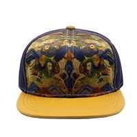 Topi Hip Hop Snapback Custom Logo Sublimasi Grosir, Topi Flat Brim Adjustable untuk Pria