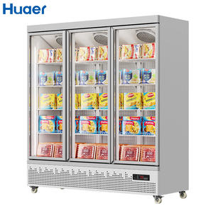 מקפיאים קפאים זקופה דלת זכוכית מקרר דלת עמוקה שלוש דלתות מקפיא - Product Image 3