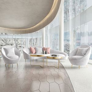 Bắc Âu hiện đại đơn giản đi văng phong cách phòng khách nghệ thuật tinh tế nhung sofa đặt đồ nội thất - Product Image 4