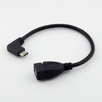 Adaptateur convertisseur de câble USB Type-C mâle vers USB 3.0 femelle à angle droit de 90 degrés, câble OTG, charge rapide 5A, blindage en cuivre pur