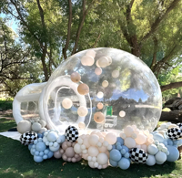 Piscine à balles Ocean Ball Pools en PVC transparent, maison à bulles gonflable, protection UV, étanche, diamètre 10 pieds, pour promotion hôtelière et shopping