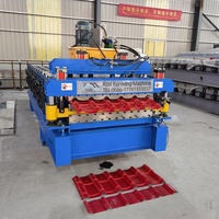 Rouleau de carrelage en acier à Double couche, profil de feuille trapézoïdale 1000, matériau de construction, 1020mm, prix de Machine