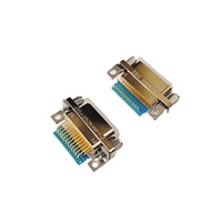 Connecteur Micro-D MIL-DTL-D38999 J30J-25ZKWP7-J, solution d'interconnexion haute fiabilité, contacts plaqués or, angle droit