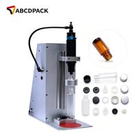 Équipement de capsulage semi-automatique universel pour diverses tailles de bouteilles à bouchon à vis en plastique et en verre