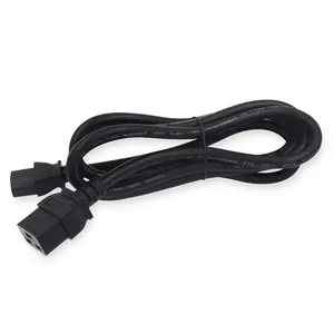 5Ft 3Pin Vergrendeling C19 Om C13 Connector 220V Extention Socket 2M Extension Ac Plug Met Kabel 3 Prong netsnoer