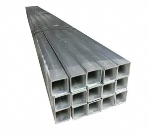 Sección hueca Q235 Tubo de acero cuadrado galvanizado en caliente en stock