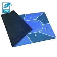 UOO Prix d'usine Roulette en caoutchouc Cartes de jeu de table de poker européen Tapis de jeu de table de poker