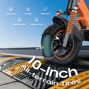 Trottinette électrique Tufront E3s, moteur sans balais 1000W, batterie lithium 48V 13Ah, pliable, double suspension, tout-terrain - Product Image 5