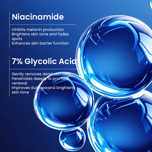 KORMESIC Private Label OEM Korean 7% Glycolic Acid Brightening Face Body Skin Care Set Rejuvenating Organic Skin Care Products - Product Image 3