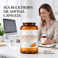 Capsules de Gel Doux à l'Huile de Nèfle Mélangée, Nutrition Végétale Naturelle, Complément Alimentaire OEM