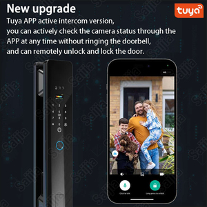 Cerradura Inteligente WiFi Tuya, Monitoreo Activo Automático, Cerradura de Puerta Digital con Reconocimiento de Vena de la Palma, Cerradura de Seguridad para el Hogar, Cerradura de Puerta de Aluminio - Product Image 4