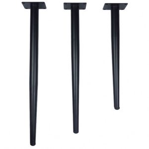 40mm-72mm Modern Tapered Steel Metal Coffee Dining <b>Table</b> <b>Legs</b> in Gold Black for Outdoor Home Office Bathroom Bedroom Use - Product Image 2