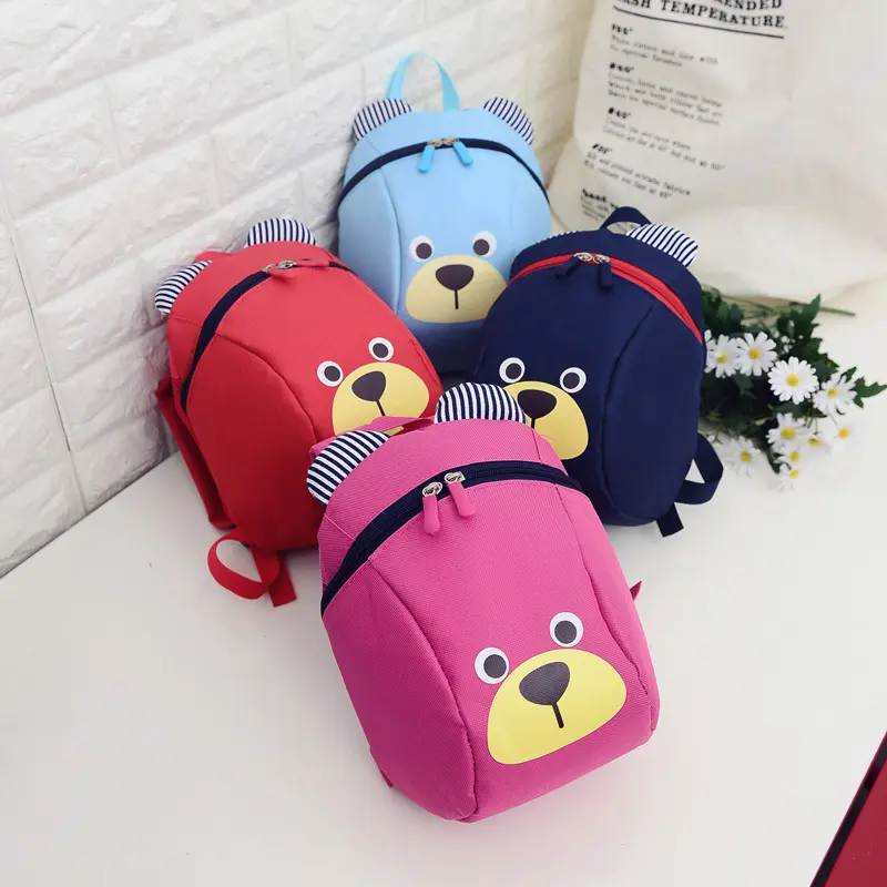 Son derece Trend pırıltı yaş 1-3 yürümeye başlayan sırt çantası çocuklar için bebek anti-kayıp sırt çantası sevimli hayvan çocuk anaokulu ayı Schoolbag