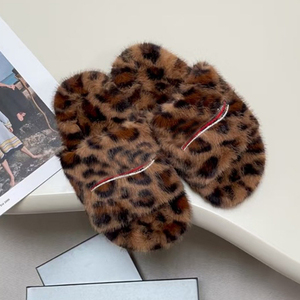 Designer <strong>Women</strong> Shoes Furry Curly Fur Slides Striped Embroidered <strong>Slippers</strong> Open Toe Sole Warm Indoor Bedroom <strong>Slippers</strong> <strong>for</strong> <strong>Women</strong> - Product Image 6