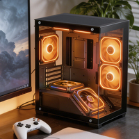 Factory Direct Boitier PC L-D1501B Compact M-ATX ITX Gaming Case 360mm AIO 350mm GPU High Quality Steel Computer Cases & Towers